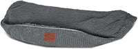 Floppy Dawg Universal Round Dog Bed Replacement Cover. Removable - Large Gray with Gray Top - image 3