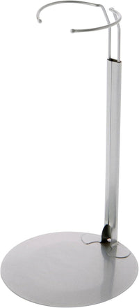 Plymor DSP-90W White Adjustable Doll Stand – Fun for Kids & Family - 1 / Silver