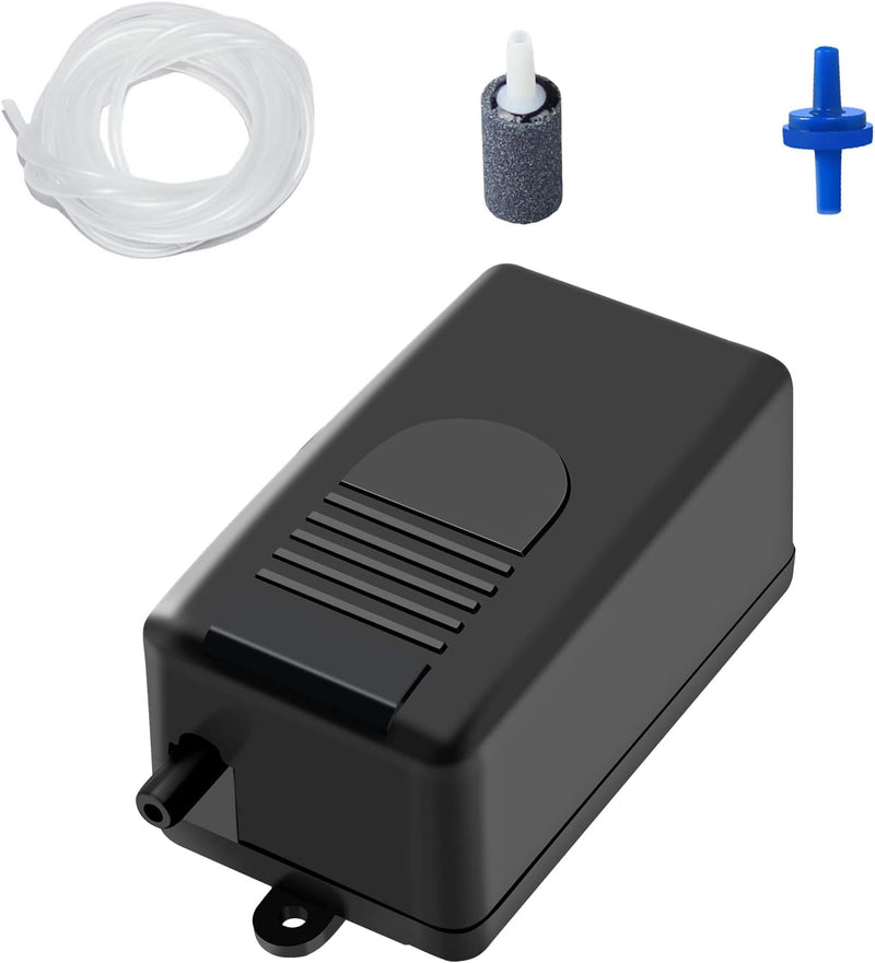 AQUANEAT Aquarium Air Pump for Small Fish Tank up to 10 Gallon