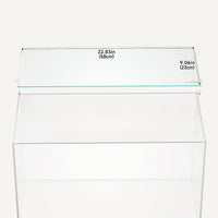 LANDEN Glass Aquarium Lid with Clips for 30x30cm 6.6 Gallon Rimless - Glass Lid / 580x230mm (1 pc)