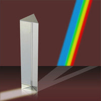 Amlong Crystal 2.5 inch Optical Glass Triangular Prism for Teaching - 4 Inch - image 3