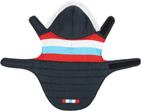 HDE Dog Puffer Jacket Fleece Lined Winter Coat & Harness Hole NVY - X-Large / Patriotic - image 3