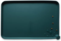 Hoki Found -Waterproof Pet Feeding Mats with High Lips - 28"L x 20"W / Dark Cedar