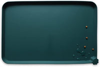 Hoki Found L Silicone Non Slip Pet Food Mats - Tray for Dogs & Cats - Waterproof Dog & Cat Bowl Mats - Suitable for Carpet - Dark Cedar