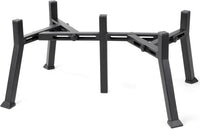 LOOBANI Double Dog Bowl Stand Adjustable 5.9"-8.7" Width for Seniors - Black / Medium (Fits 5.9"-8.7" Bowls, Double)
