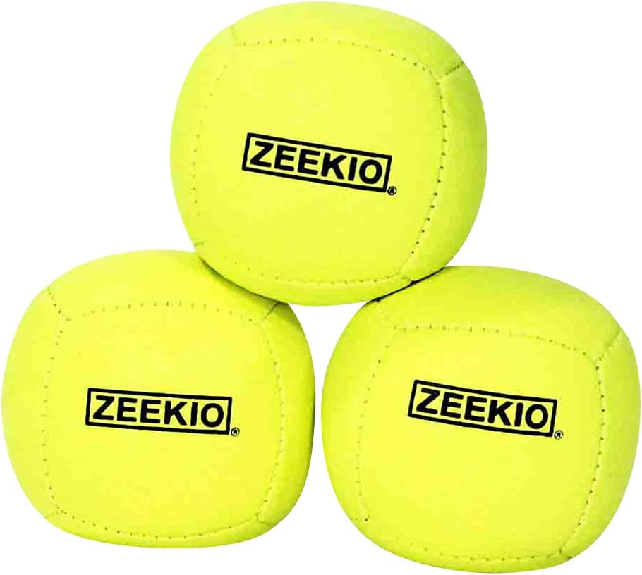 Zeekio Lunar set of 3 UV reactive six-panel juggling balls - view 7