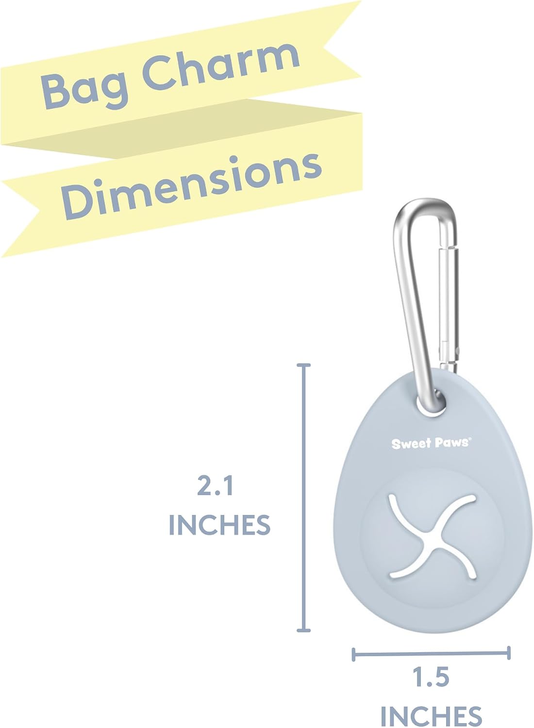 Dog Poop Bag Holder Charm for Hands-Free Carry of Used Poop Bag - Blush Pink - image 4