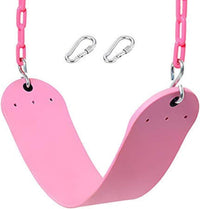 Pink Swing Seat, Heavy Duty Chain Plastic Coated - Pink - image 4