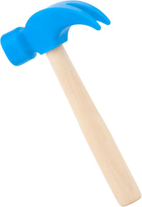 Fowecelt Wooden Hammer Toys Simulation Hammers Maintenance Tools - Blue