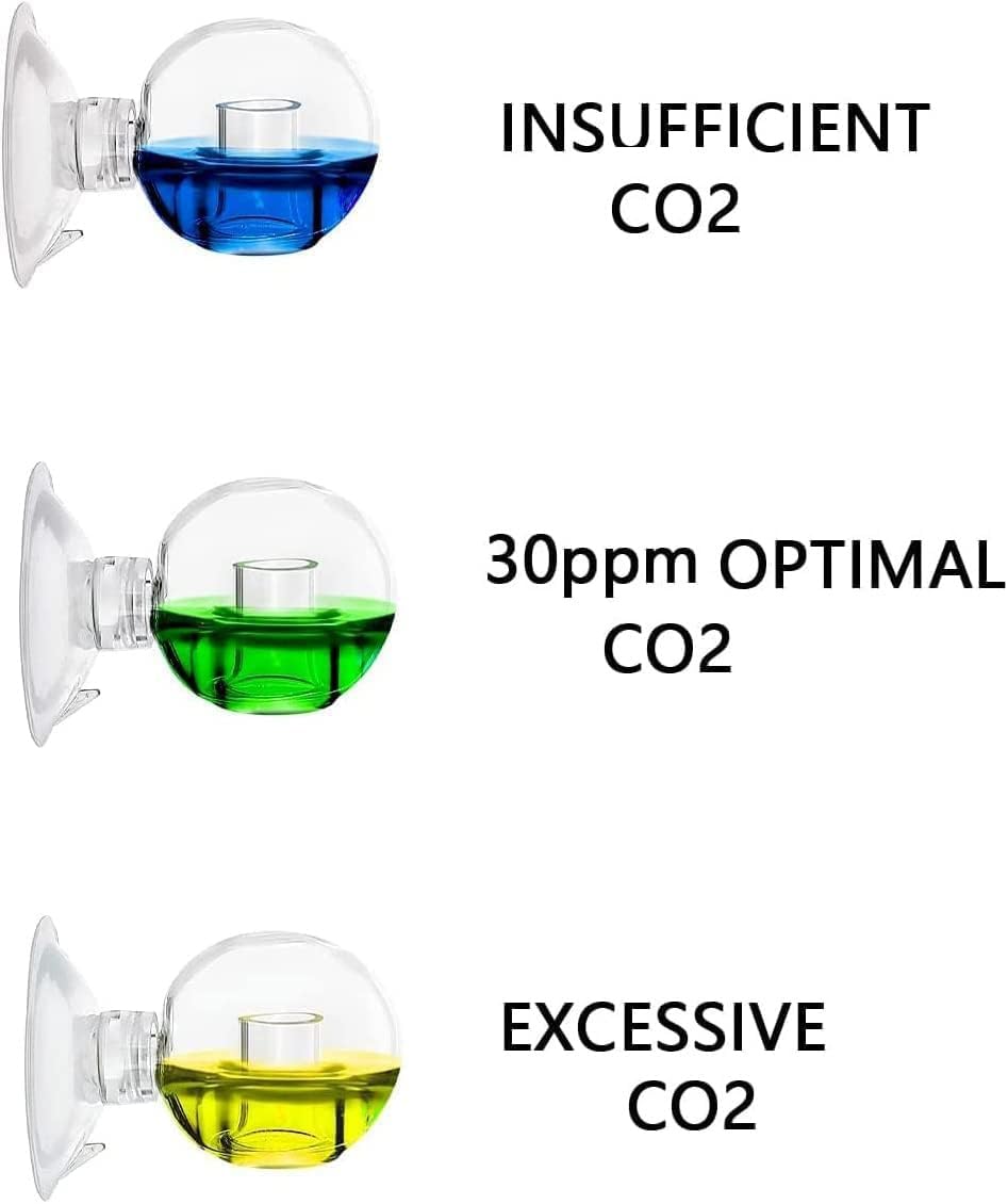 FZONE Aquatic CO2 Glass Drop Checker PH Momitor Test CO2 Kit Aquarium - Type O