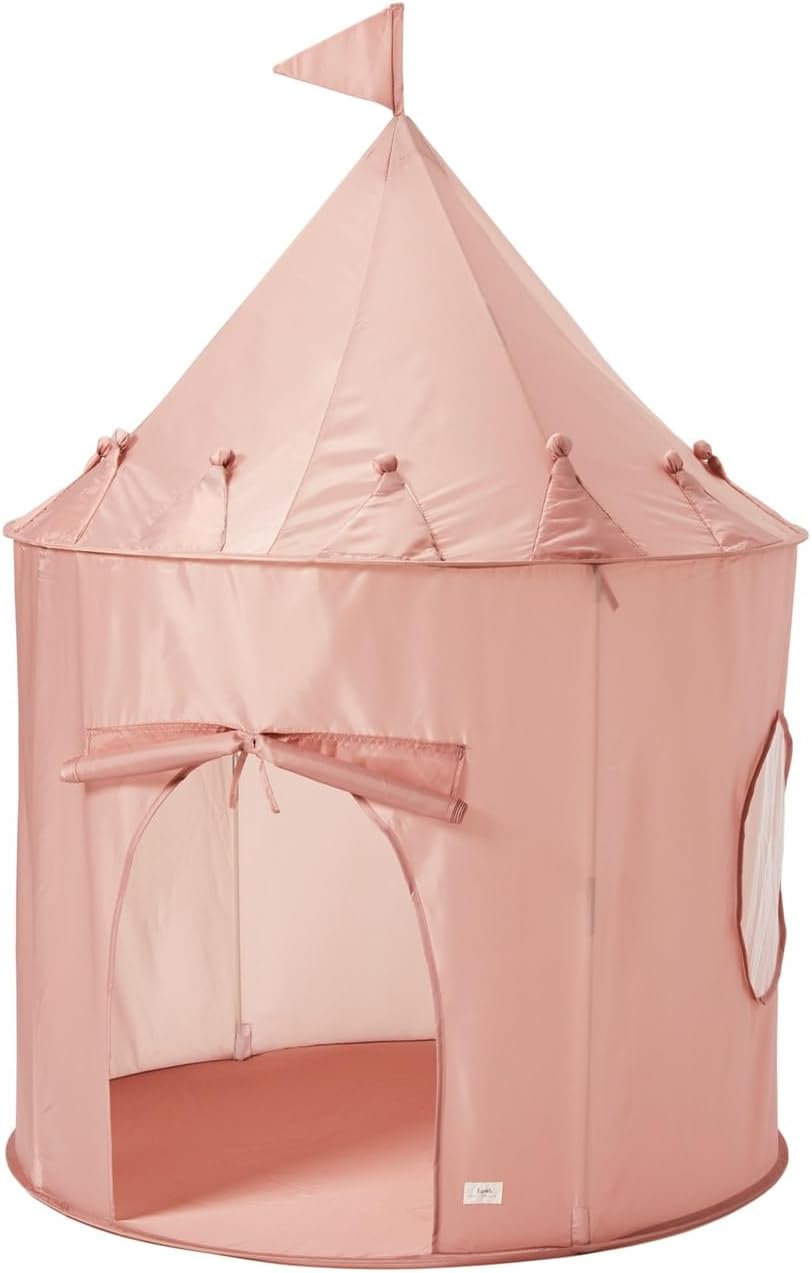 3 Sprouts Kids Play Tent for Ages 3 to 10 - Solid Misty Pink - image 2