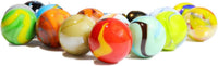 Activityya set of 12 colorful 7/8 inch glass shooter marbles - view 3