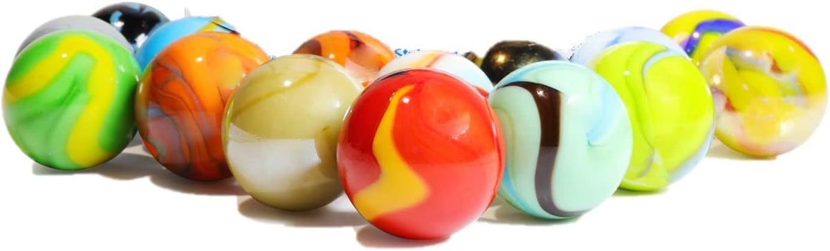 Activityya set of 12 colorful 7/8 inch glass shooter marbles - view 3