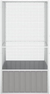 Steel Bird Cage, Large Flight King Bird Cage for Cockatiels African Grey Quaker Amazon Sun Parakeets Green Cheek Conures Pigeons Parrot Bird Cage Birdcage, Gray 43.7"x42.1"x83.3"