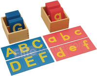 Elite Montessori Lower and Capital Case Sandpaper Letters with Boxes – Fun for Kids & Family