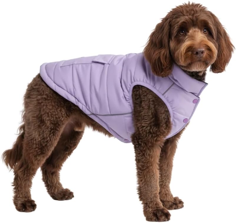 Spark Paws Dog Winter Coat Jacket - Lilac / XX-Large