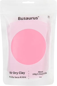 Busaurus 100g brown earth tone air dry foam clay in a resealable bag - view 7