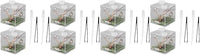 balacoo 8 Sets Jumping Spider Enclosure: Spider Cage Habitat Jumping Terrarium Micro Scorpion Droppers Reptile Hide Clear Enclosure Breeding Box Case with Breeding Tweezers