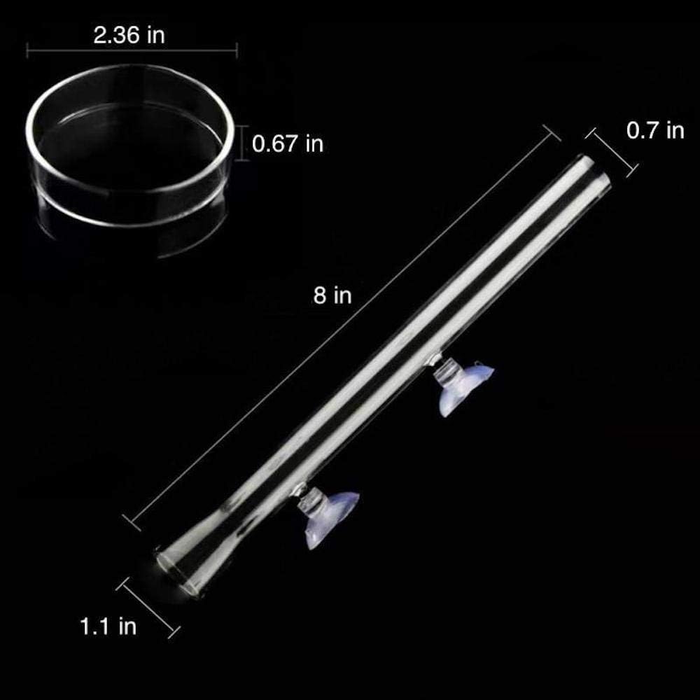 Shrimp Feeding Tube and Dish - 8" + 2 Cups - image 2