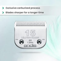 Andis, 64071, Ultra Edge Dog Clipper Blade - 15 Blade (Pack of 1) - image 3