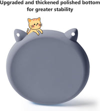 2Pcs Silicone Slow Feeder Cat Bowl, Puzzle Feeder - Grey / Pink - image 4