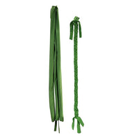 Dnoifne Horse Ponytail, 3 Tube Braided Tail Bag, Green, 1 Count