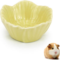 Small Ceramic Pet Hamster Bowl - s,1pc / Yellow