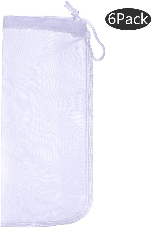 Aquarium Extra Fine Media Filter Bag 7.5"*3.6" 3 Pack – Essentials for Fish - 10"*3.9" (6 pack) - image 2