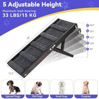 Pawaboo 2026 Upgraded Small Dog Ramp for Couch Foldable - C-black / 80×30cm-for couch - image 2