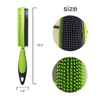 Rubber Pet Hair Removal Brush for Couch Clothes Dog Cat Pet Hair Carpet, Also Used as Dog Cat Bath Brush with Massage Effect(black，orange，green)