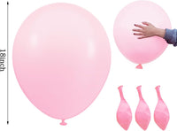 ASIYUHY Red Balloons 18 Inch 12 Pack Large Latex Party Balloons – Fun for Kids & Family - Pastel Pink Balloons - image 2