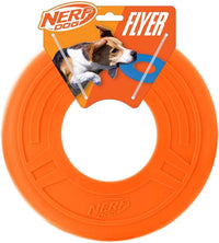 Nerf Dog Tire Flyer Dog Toy Gift Set - Orange / 10 Inch