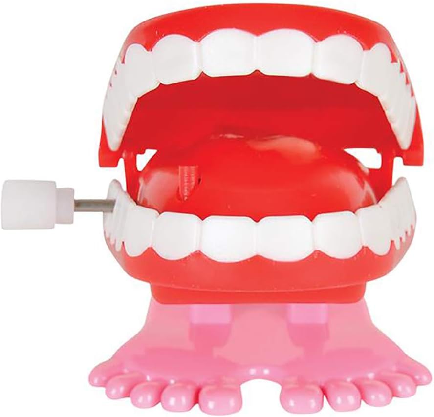 The Dreidel Company wind up chattering teeth novelty toys, 1.75 inch, 2 pack - view 11