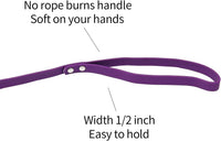 Waterproof Long Dog Leash Recall Training Lead 5 10 16 30 50 Foot - Purple / 30ft - image 3
