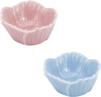 Small Ceramic Pet Hamster Bowl - s,2pcs / Pink+Blue