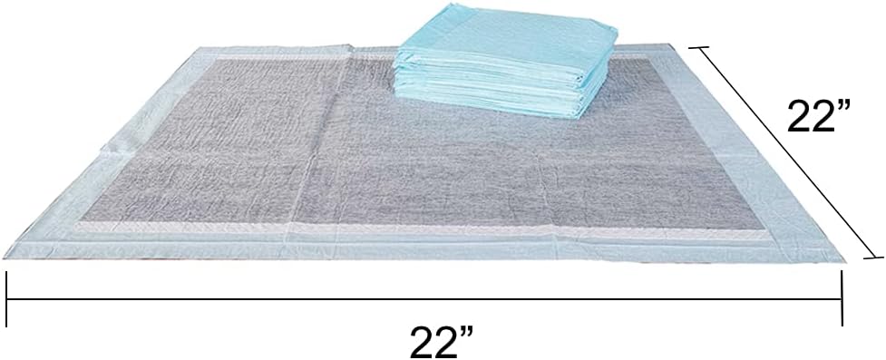 BV Puppy Pads Leak-Proof 100 Count 22"x 22" - 600 Count (Charcoal) - image 2