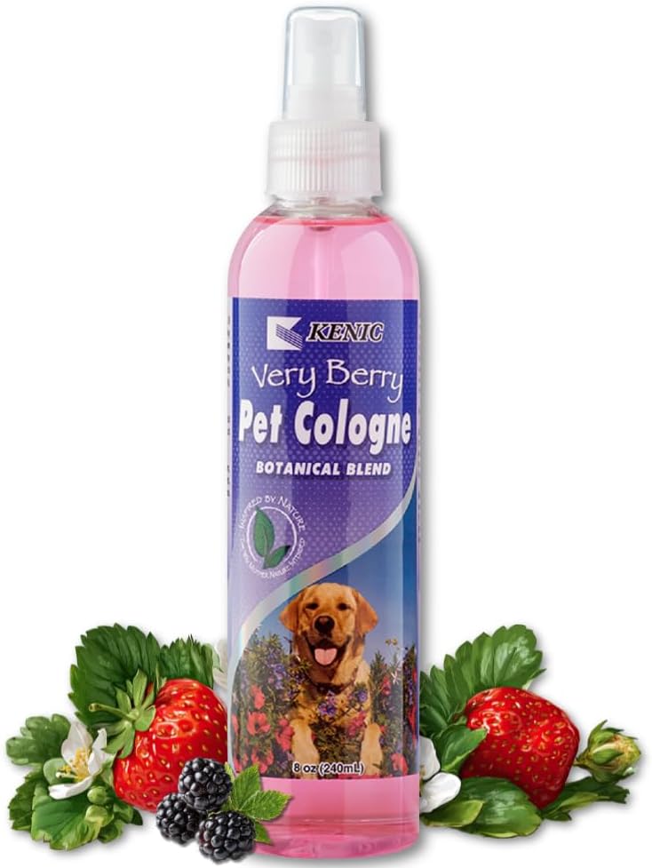 Pet Cologne, Long Lasting Scented Dog & Cat Deodorizing Spray - Berry Bliss