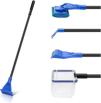 5 in 1 Fish Tank Cleaner Kit Aquarium Cleaning Tools with 19 Inch - Length 19inch