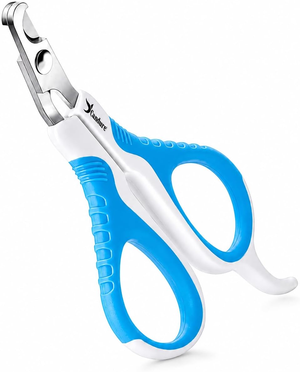 Candure Pet Nail Clippers - White & Blue / Small pets
