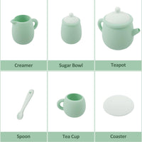 MCGMITT Silicone Tea Party Set, Toy Tea Set for Toddlers Kids - Green - image 4