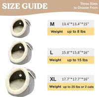 Cat Beds for Indoor Cats-Rabbit-Shaped Cat Cave Bed with Hanging Toy - Rabbite Gray / Rabbite / XL - image 4