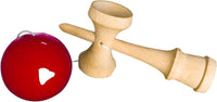 HOLYKING red wooden kendama cup and ball skill game, 6.7 inches tall - view 7