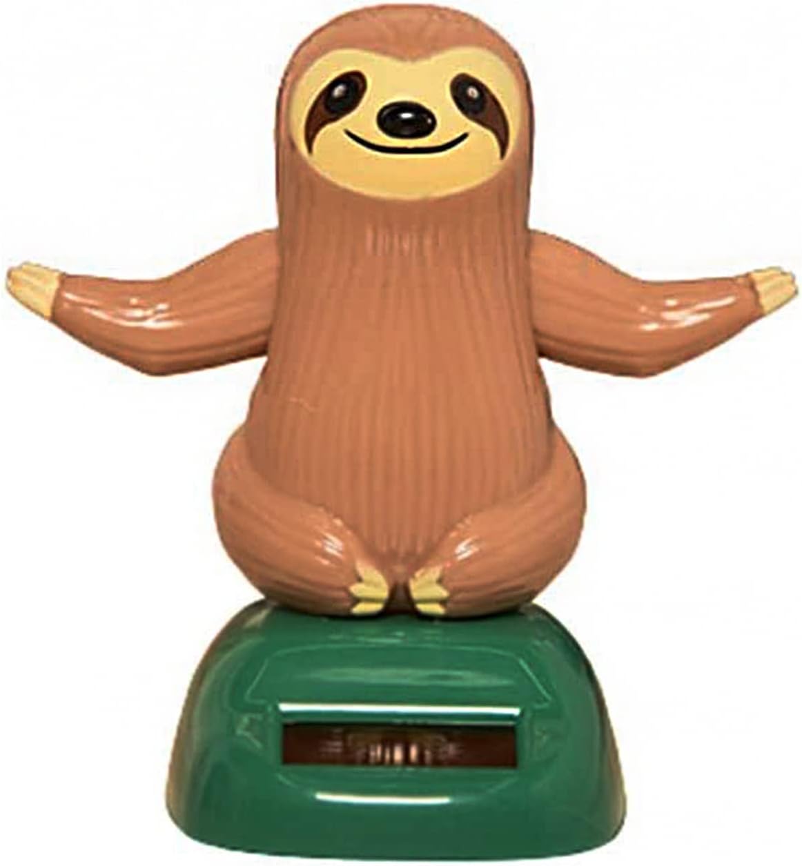 YDEROD sloth solar dancing figure in beige resin for a car dashboard - view 2
