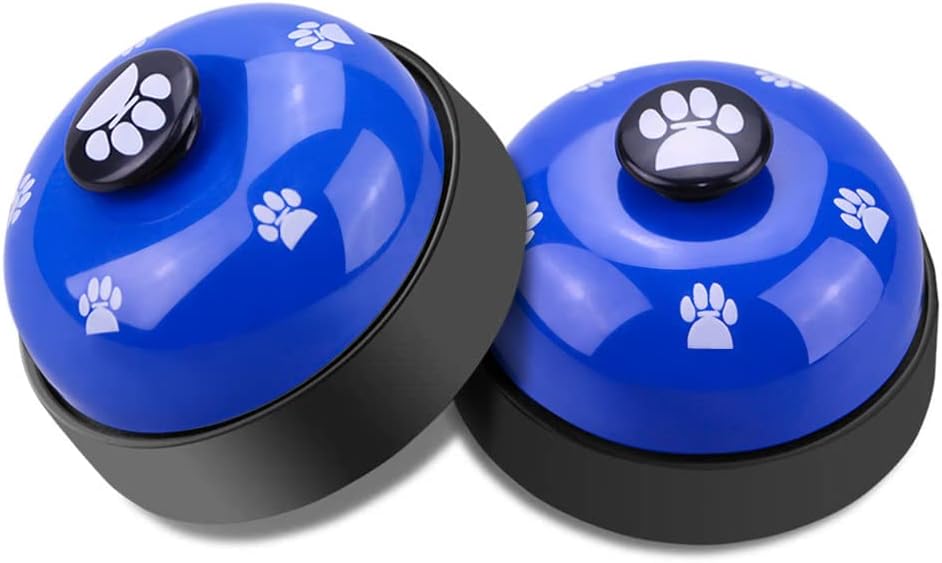 Dog Training Bell, Set of 2 Dog Puppy Pet Potty Training Bells - Blue