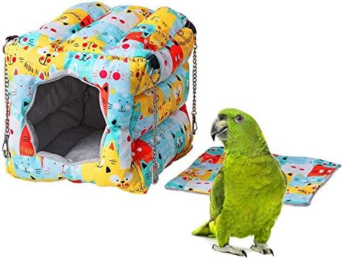 Warm Bird Nest Snuggle Tent - Colorful Cat / 8.7x8.7x8.7