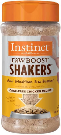Instinct Raw Boost Shakers, Freeze-Dried Powder, Cat Food Topper - Chicken, 5.5 oz. Bottle