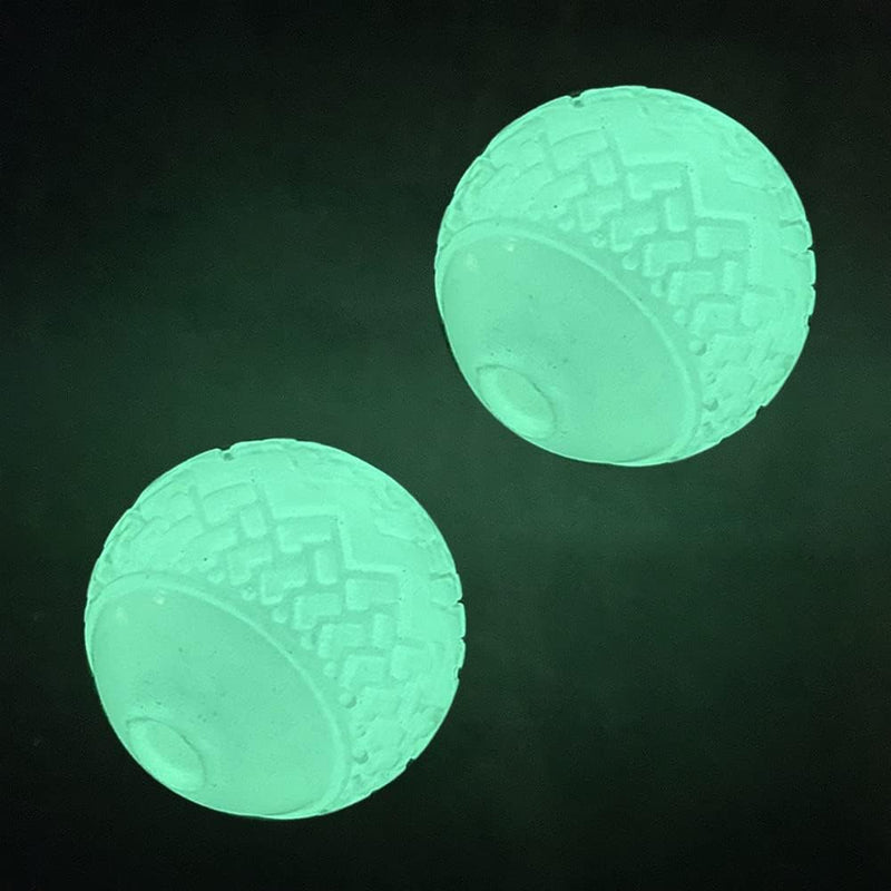 Feixun Dog Glow Ball Toy, Dog Toy Ball Glow in the Dark