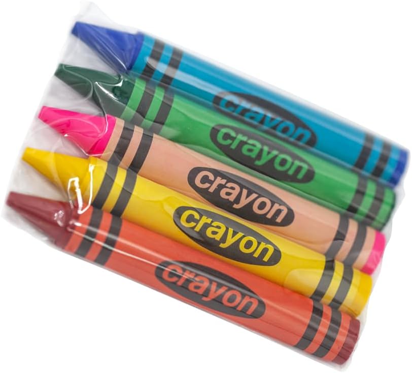 Lucky Art Crayonology bulk crayons, 20 individually wrapped 4-packs of red, yellow, blue and green - view 2
