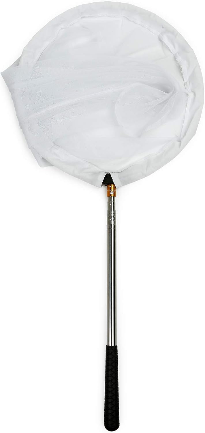 RESTCLOUD Insect and Butterfly Net with 12" Ring, 24" Net Depth - 16" Ring, 59" Handle - image 3