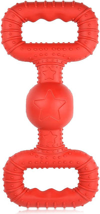 Natural Rubber Dog Toys for Large Aggressive Chewers - Tug Toy - Red / Large Breed (60 - 120 lb)